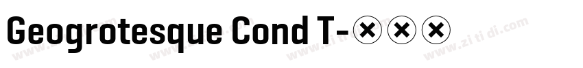 Geogrotesque Cond T字体转换
